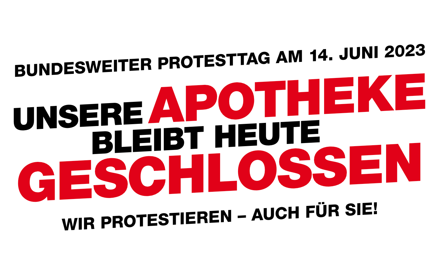 Bundesweiter Apothekenstreik am 14.6.2023